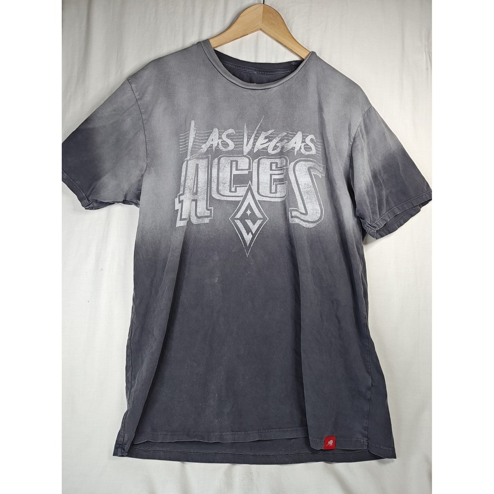 Las Vegas Aces WNBA Sportiqe T Shirt Mens XL Dip Dye Mineral Wash Basketball Tee